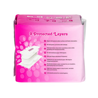 Serviette hygiénique de nuit en bambou ailé Confortable Lady étanche pour le sommeil de nuit avec papier de sève super absorbant airlaid