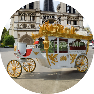 Carruaje de Boda Europeo de Doble Propósito, a Tamaño Real, con Caballos y Combustible Eléctrico, para Uso en Exteriores - Product Image 4