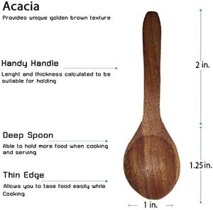 2024相思葫芦木碗调味品，圆形棕色木碗 - Product Image 5