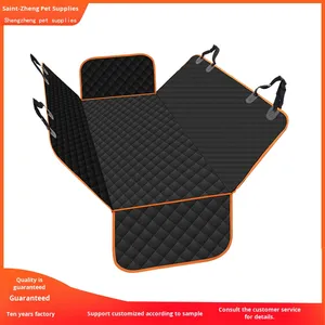 Pronto-Feito <span class=keywords><strong>Pet</strong></span> Car Seat Almofada Traseira Almofada de Algodão Impermeável Anti-Slip Anti-Dirty Características Sólidos Padrões de Impressão para Gatos Cães - Product Image 4