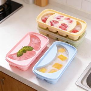 Moule à glaçons en gros avec couvercle, moule à glaçons d'été, moule à glaçons 8 grilles avec récipient de congélation - Product Image 3