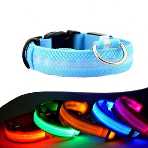 Correa de entrenamiento antipérdida de material de nailon, collares para mascotas iluminados, <span class=keywords><strong>collar</strong></span> de perro LED recargable por USB con luz alta - Product Image 3