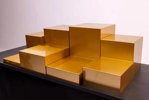 Factory Custom 4 Step Retângulo <span class=keywords><strong>Clear</strong></span> Display Cube Food <span class=keywords><strong>Table</strong></span> Branco Acrílico Catering Buffet Risers For Food Display Preto - Product Image 4
