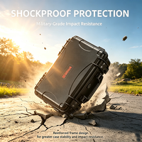 Grande valise de protection pour drone, antichoc, IP65, légère, personnalisable, ODM, pour rangement d'outils, norme ISO9001, grande capacité, valise rigide