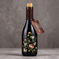 700ml 750ml bouteille de Champagne vert Antique 750ml bouteille de vin Flauta Hoch vert à feuilles mortes