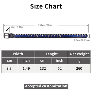 Ceinture en cuir de vache véritable, robuste, cuir tanné végétal naturel avec boucle en métal solide - Product Image 6