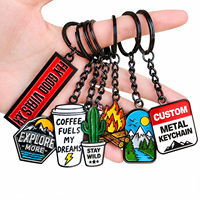 Porte Cles En Email Doux Personnalise Alliage De Zinc Souvenirs De Voyage Aventure Camping Cadeau Publicitaire Unique