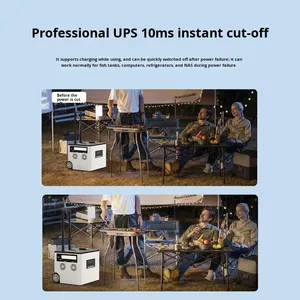 Centrale électrique portable à batterie de type levier MTL55 5000W 220V à onde sinusoïdale pure avec charge solaire pour le camping et les voyages MTL55 Onde Sinusoïdale Pure - Product Image 3