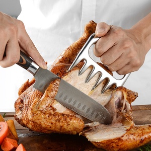 Séparateur de viande en acier inoxydable écologique pour aliments cuits, outil de découpe et de déchiquetage de dinde et de char <span class=keywords><strong>siu</strong></span>, type griffe d'ours - Product Image 4