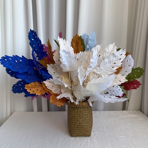 Feuilles artificielles d'Eupatorium Fortunei Suzume II, branche de fleur en soie de 30 cm à 100 cm pour la décoration du salon et de la table à manger - Product Image 1