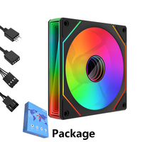 Ventilateur de châssis QiuzAim Prism 7Max à lentille complète, carte mère ARGB, synchronisation PWM, contrôle intelligent de la température, ventilateur silencieux pour ordinateur