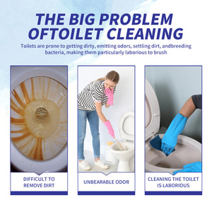 Jaysuing 12 pièces Nettoyant Moussant pour Toilettes – Éliminateur <span class=keywords><strong>de</strong></span> Mauvaises Odeurs, Taches d'Urine et Saletés - Product Image 3