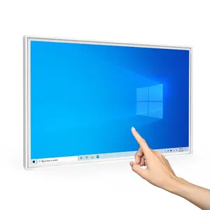 شاشة lcd التلفزيونية السعة رخيصة الثمن تثبت على الحائط ولوحة ذكية تفاعلية شاشة عرض الكل في واحد تعمل باللمس