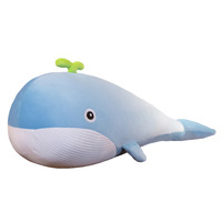 Groothandel Schattige Dolfijn Grote Zee Dier Knuffel Knuffel Dier Kawaii Blauwe Haai Kussen Voor Kinderen Verjaardagscadeau Pluche Speelgoed