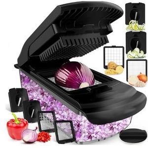 Top Seller New Arrival Manual Multifunctional 18-Piece Vegetable Chopper Onion Cutter <b>Potato</b> Peeler Kitchen Fruits Slicer - Product Image 5