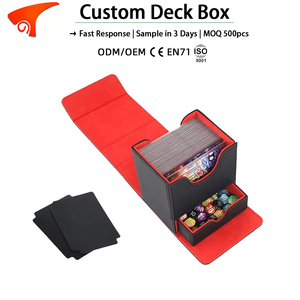 Caja de Cartas de Juego Personalizada Torson OEM con Cuero PU, Almacenamiento para +100 Cartas y Dados, Solución de Almacenamiento para CCG TCG, Envío Rápido - Product Image 1