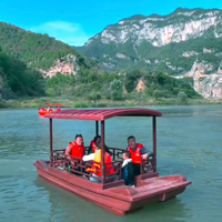 Bateau Électrique de Luxe de Style Chinois pour la Location Commerciale et les Parcs d'Attractions, en Plastique LLDPE Importé