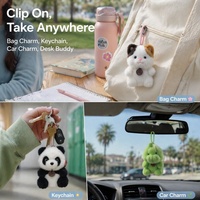 Porte-clés en peluche doux de haute qualité, compagnon de poche portable pour sac à dos, sac à main, porte-clés, jouet en peluche, cadeau