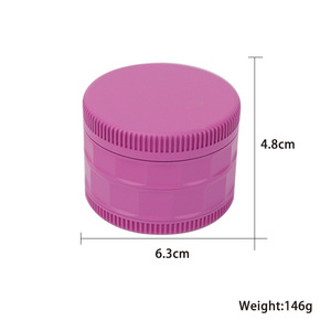 Nouvelle arrivée <span class=keywords><strong>tabac</strong></span> personnalisé 4 partie 63mm peinture en caoutchouc broyeurs d'herbes - Product Image 6