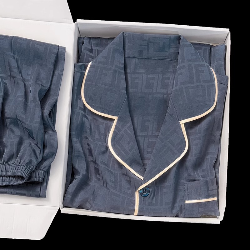 Lettera blu navy maschile [a maniche lunghe + pantaloni lunghi]