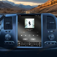 Autoradio GPS multimédia de style Tesla pour Chevrolet Silverado GMC Sierra 2007-2013, Android 14, écran 12,1 pouces
