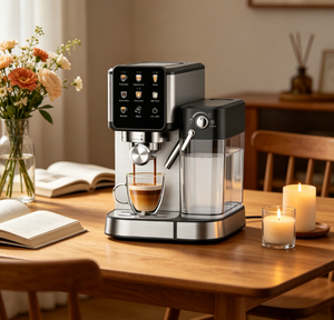 Petits appareils électroménagers pour la cuisine : machine à expresso, mousseur à lait, machine à café, cafetières numériques avec moulin à café - Product Image 4