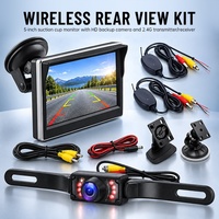 Kit Moniteur de Recul de Voiture 5 Pouces à Ventouse TFT LCD avec Caméra de Stationnement et de Recul Sans Fil en Option 12 à 24V