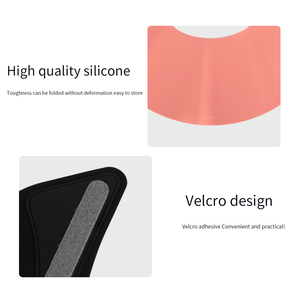 <span class=keywords><strong>Collar</strong></span> de peluquero profesional chal de cuello impermeable salón de peluquería chal de silicona teñido envoltura de cabello antifragmento almohadilla de hombro - Product Image 3