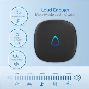 KERUI 400ft Wireless Long Range Smart Doorbell Waterproof Doorbell For House