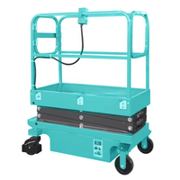 Mini-plateforme élévatrice à ciseaux 300 kg, hauteur de levage 3m-5m, électrique, pour entrepôt, maintenance et construction