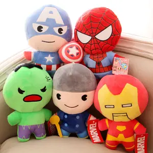 Dc And Movie Spider-man plush Doll Hero Spiderman America Captain Bat man Man iron plush Stuffed toys children gifts