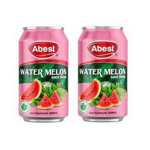 Boissons d'été bénéfiques pour la santé, Vietnam OEM/ODM, boisson Abest, jus de fruits, saveur pastèque, 330 ml/boîte (en conserve) - Product Image 1