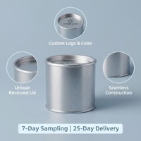 Boîte en fer blanc vide, étanche et scellée, avec impression personnalisable, pour la fabrication de bougies, avec couvercle à ouverture large, pot à bougie fantaisie 10oz 12oz 16oz, cadeau