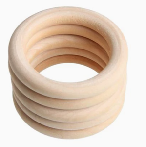 10 Anillos <span class=keywords><strong>de</strong></span> <span class=keywords><strong>Madera</strong></span> Pintados, <span class=keywords><strong>Madera</strong></span> Natural Sólida, Conectores para Manualidades, Tono <span class=keywords><strong>Madera</strong></span>, Regalo para Eventos Promocionales y Obsequios - Product Image 6