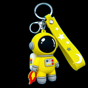Porte-clés en silicone personnalisé de haute qualité, vente en gros, porte-clés en PVC souple 3D de dessin animé pour la promotion - Product Image 4