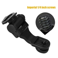 Support de montage de casque tactique en alliage d'aluminium noir AN/PVS-14 ARM J-Arm, adaptateur NVG 105mm 75g