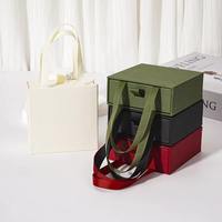 Boîte cadeau à bijoux personnalisée avec logo de marque, style tiroir, avec poignée en ruban, carton rigide pour bagues, colliers, bracelets, cosmétiques