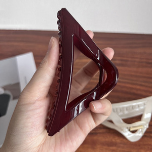 Nueva Pinza de Pelo Triangular de Plástico para <span class=keywords><strong>Mujer</strong></span>, Pinza de Pelo de Moda para Chicas, Pinza de Pelo Grande de 11.5CM, Accesorios para el Cabello para Damas - Product Image 3