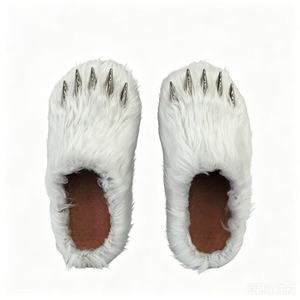 Nouvelles mules tendance à griffes d'ours en fourrure, sandales d'été personnalisées avec dessus en peluche douce, logo sur mesure - Product Image 6