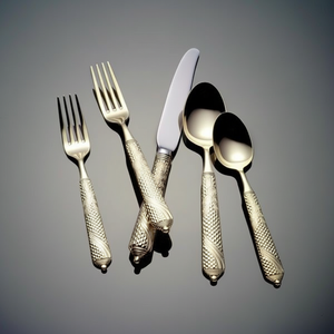 Juego de cubiertos de acero inoxidable de alta calidad resistente al deslustre y la corrosión perfecto para una larga duración en cocinas domésticas - Product Image 1