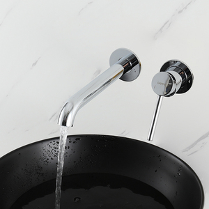GAPPO Wall Mounted Single Handle Brass Basin Faucet with Ceramic Valve Core Made Brass - Product Image 1