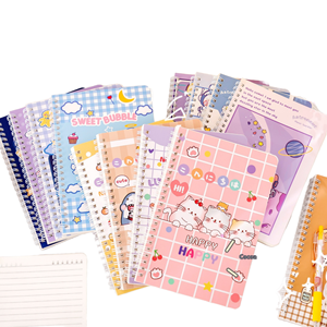 Phim Hoạt Hình Kawaii Dễ Thương Trẻ Em A5 Xoắn Ốc Tập Thể Dục Máy Tính Xách Tay Tùy Chỉnh Trường Văn Phòng Phẩm Nguồn Cung Cấp Giấy 60 Tờ U + Quà Tặng Khuyến Mãi - Product Image 1