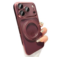 Étui de téléphone magnétique anti-chute avec support pivotant à 360 degrés pour iPhone 18 PROMAX, étui de téléphone TPU PC