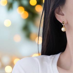 Boucles d'oreilles en argent S925 22524, accessoires de mode pour femmes, perles DIY avec perles de 9 à 13 mm et support vide - Product Image 3