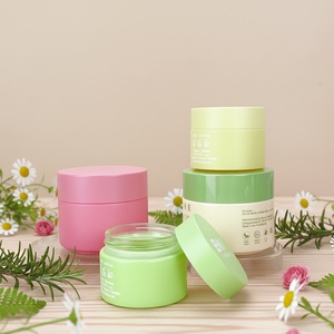 High-End <b>Glass</b> Cosmetic <b>Jar</b> Airtight Screw <b>Lid</b> Silk Screen Logo for Face Cream Eye Cream Mask Premium Skincare Personal Care - Product Image 2