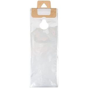 Bolsas transparentes ClearBags para colgar en la perilla de la puerta, de 6x12 pulgadas, de polietileno de baja densidad, con orificio recortado para útiles escolares y negocios. - Product Image 1