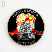 Pièce de défi personnalisée Pièce commémorative en métal émaillé vierge Logo en laiton or et argent Pièce de défi en métal gravée au laser 3D