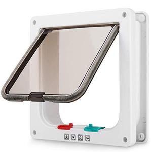 Puerta Abatible con Cierre de 4 Vías, Fácil de Instalar, Mediana, para Puertas Interiores y Exteriores, Resistente a la Intemperie, para Mascotas y Gatos - Product Image 5