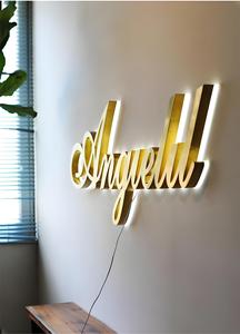 Azienda di alta qualità Logo 3d nome commerciale <span class=keywords><strong>Led</strong></span> lettera segno di segni illuminati lettera indietro segno <span class=keywords><strong>Led</strong></span> - Product Image 4