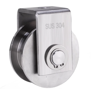 OEM Supported Stainless Steel Caster Wheel U-Groove Pulley <strong>Rail</strong> <strong>Trolley</strong> Truckle for <strong>Rail</strong> Wheel Applications for Sliding Gates - Product Image 3